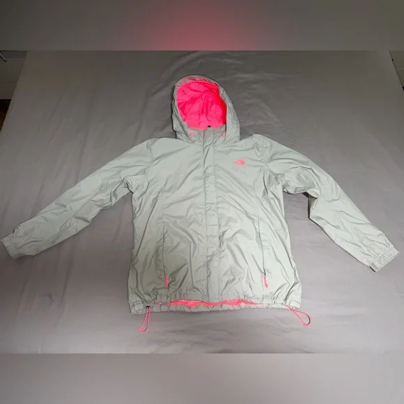 The North Face Women’s XXL Waterproof Windbreaker Jacket – Gray & Pink - Picture 10 of 11